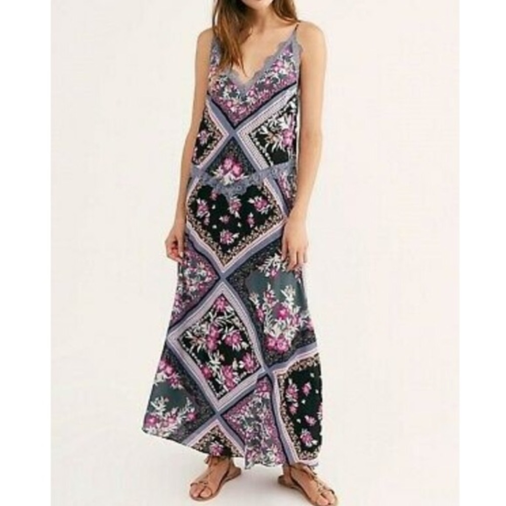 Free People Stevie Printed Maxi Dress NWOT